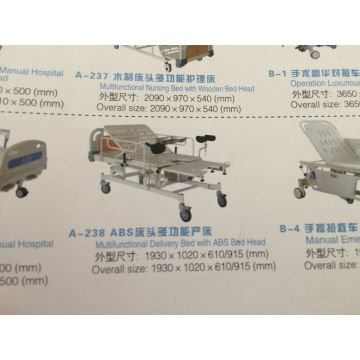 Multifunctional Delivery Bed with ABS Head